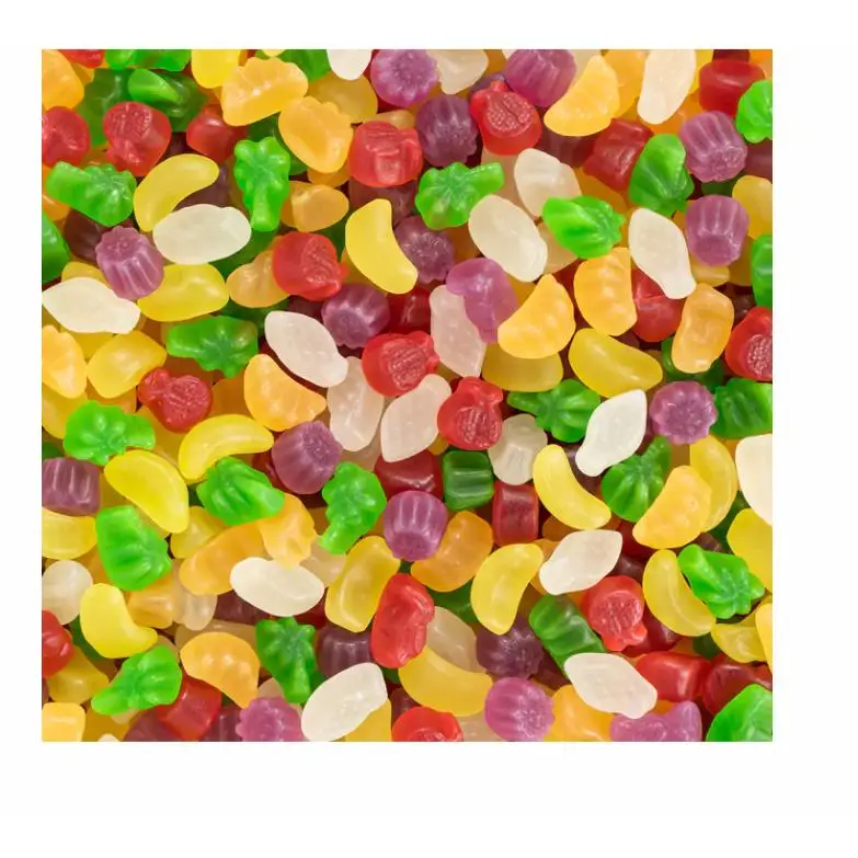 HARIBO MINI TROPIFRUTTI 1KG Haribo MINI FRUTAS TROPICALES son los clásicos mini caramelos de goma con forma de frutas, que combina una irresistible textura y un irresistible sabor a frutas tropicales. Sabor de Haribo original calidad de confianza