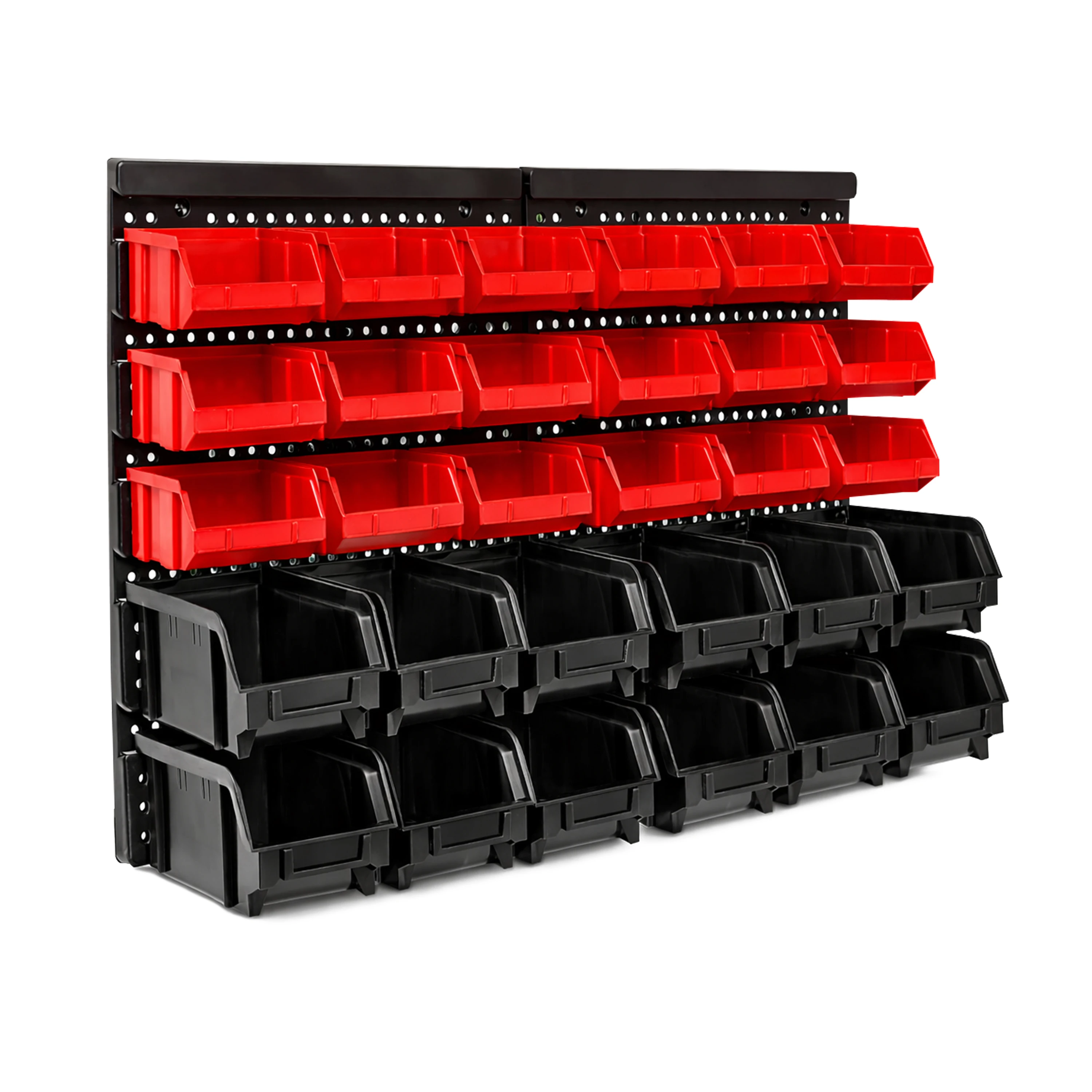 Organizador de Pared con Cajas Apilables – Panel Modular con Cajones para Tornillos y Herramientas, Almacenamiento Profesional para Taller y Garaje