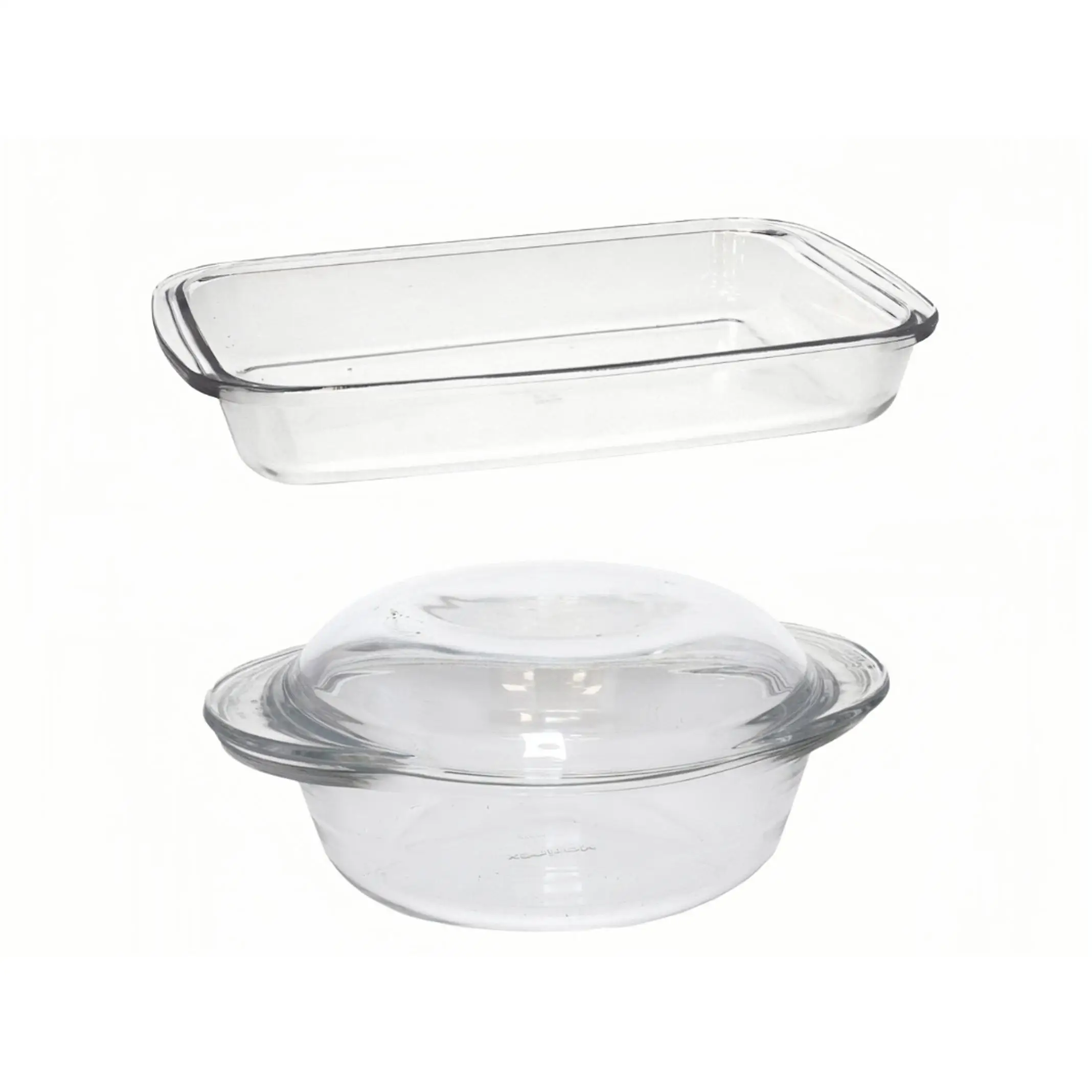 1.9L-4.2L Glass Pans and Pans, Oven-safe, Cold, Microwave, Dishwasher, Thickened Glass. WKL