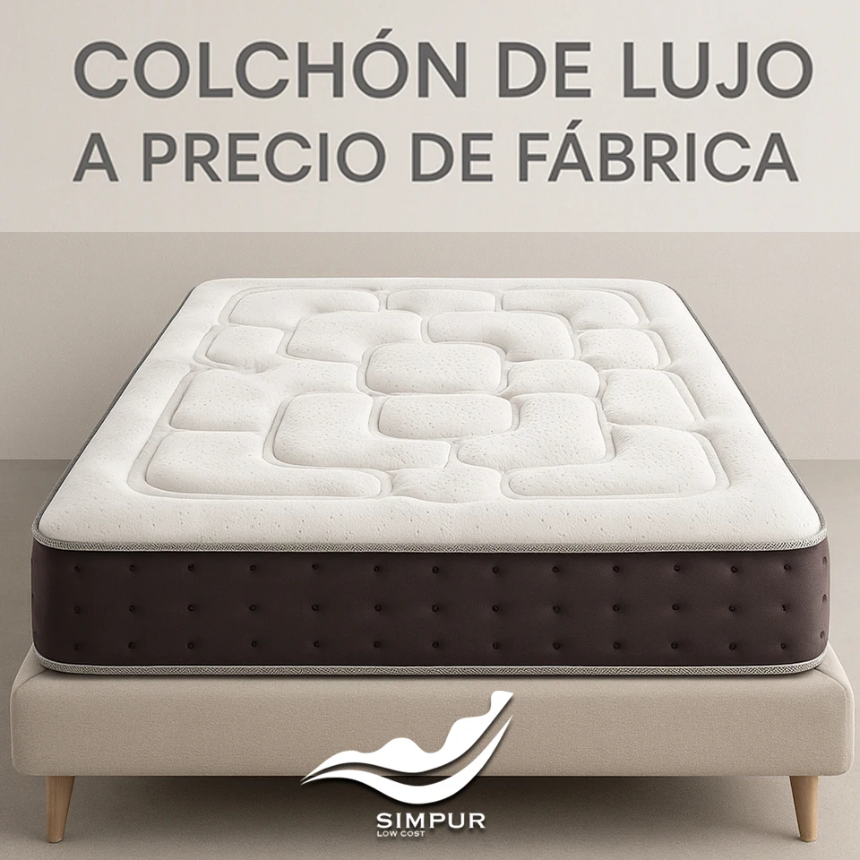 SIMPUR Colchón Royal Top - de 15 a 30 cm Visco-Grafeno y mue