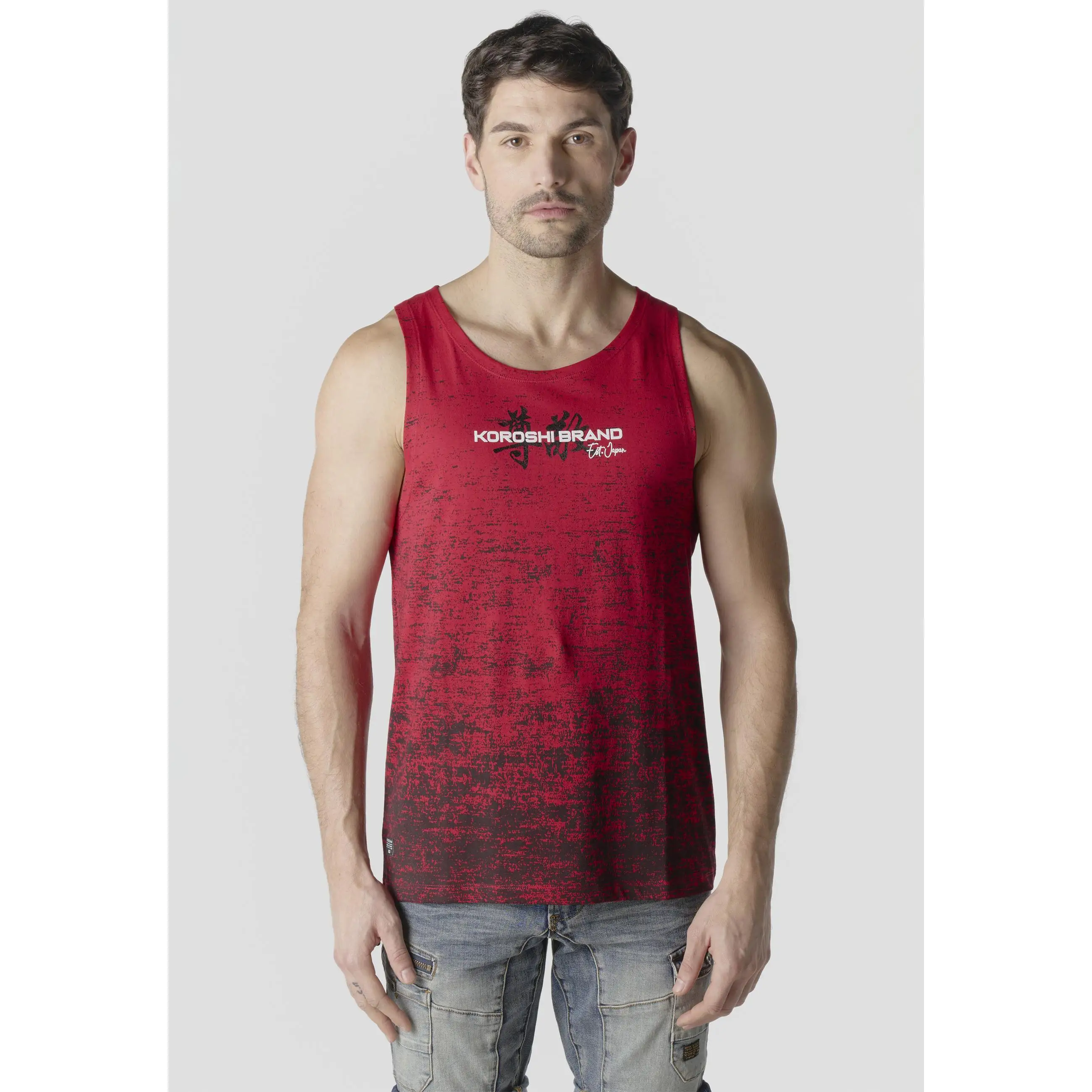 Koroshi Camiseta Tirantes Hombre Estampado All Over – Koroshi 2611MS02