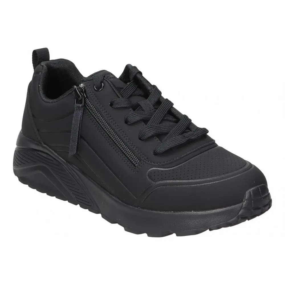 SKECHERS Skechers one Lite Easy Zip for women-Casual sneaker in black Color-Sneakers with lace up and zipper-Casual style-high quality and comfort-versatile-model 310387L-BBK