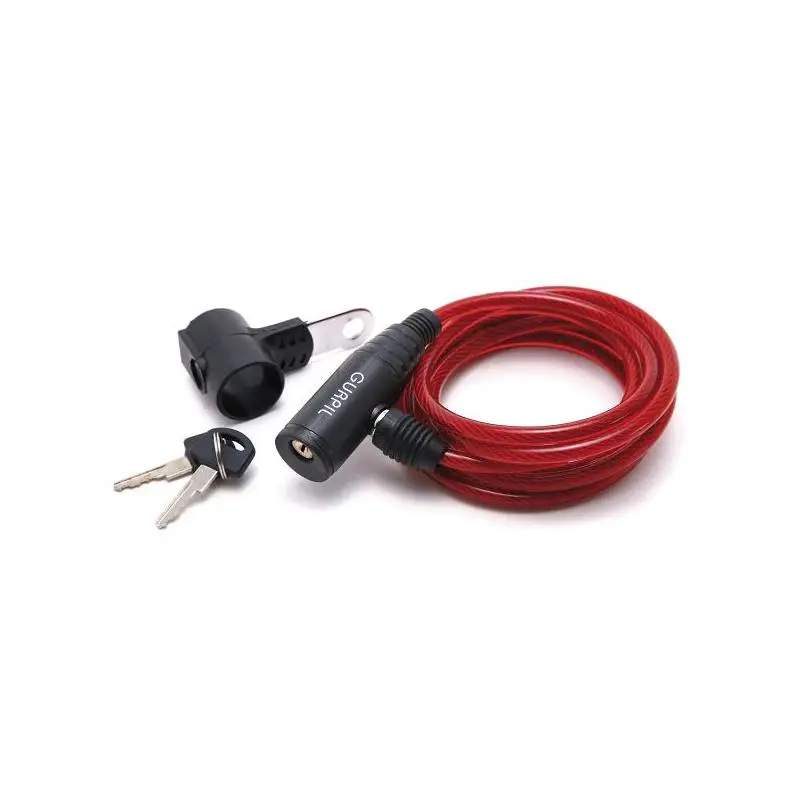 Gurpil Spiral Padlock 6x180cm With Red Holder