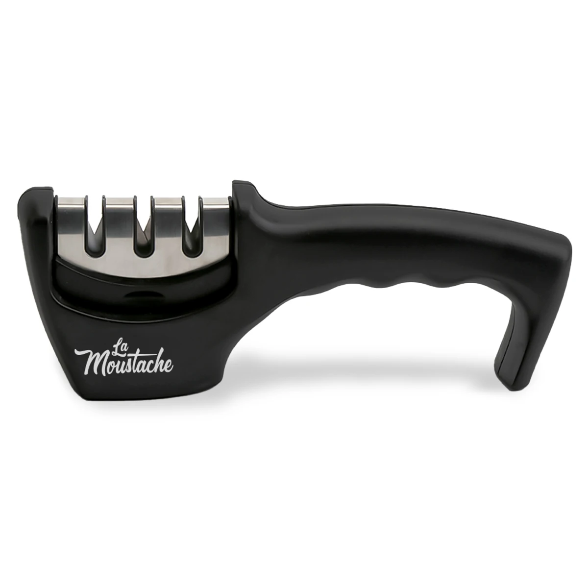 LA MOUSTACHE Afilador de Cuchillos Manual Profesional con 3 Etapas