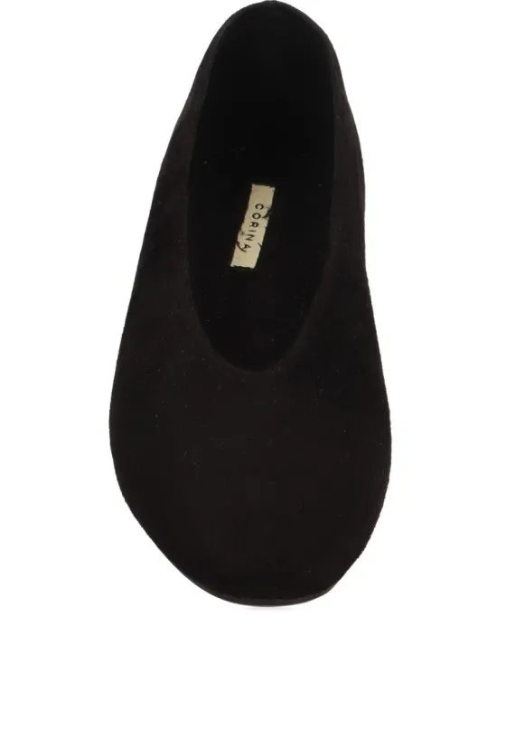 Elevate your style with LUNA CORINA M4560 Black Ballerina Flats for Women, featuring synthetic material, flat sole, and open closure, perfect for special occasions like weddings or parties. #6