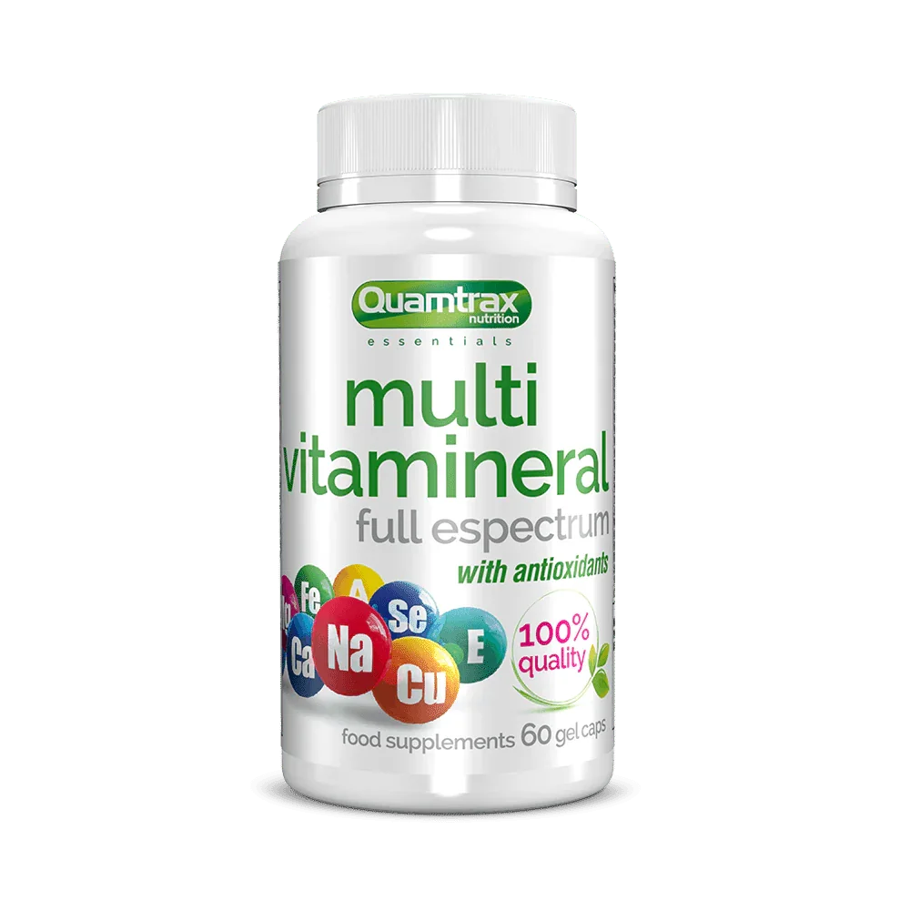 Quamtrax Nutrition Multi Vitamineral – 60 cápsulas | Complejo Multivitamínico + Minerales Esenciales