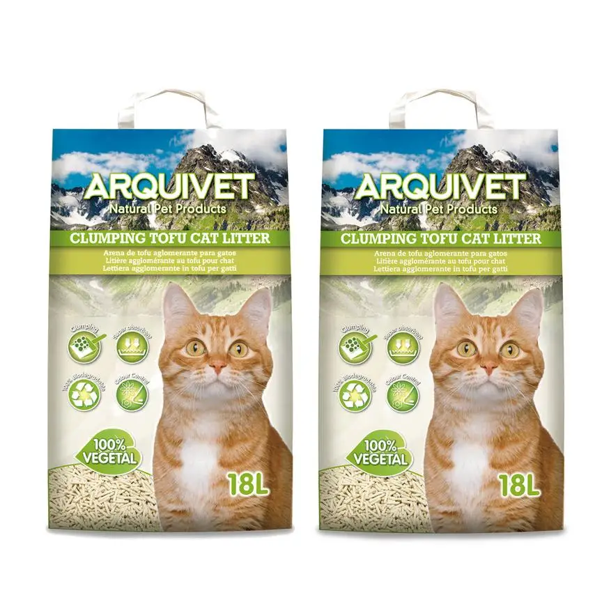 Arquivet 2X18 L - Arena Aglomerante Clumping Tofu Para Gatos