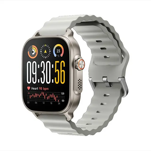 Smartwatch - realme Watch 5, Versión Global, Gran Pantalla AMOLED de 1.97", 16 días Vida de la Batería muy Larga, IP68, 108 modos de deporte y de monitorización de salud, NFC, Brújula y GPS independiente con 5 GNSS, relojes inteligentes