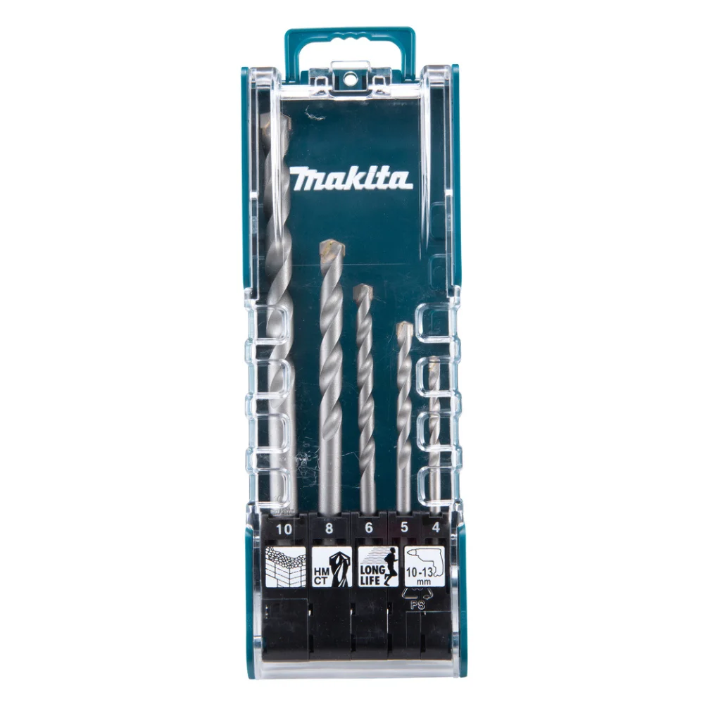 MAKITA E-11536 - Juego de brocas T.C.T con inserción recta, 5 pcs