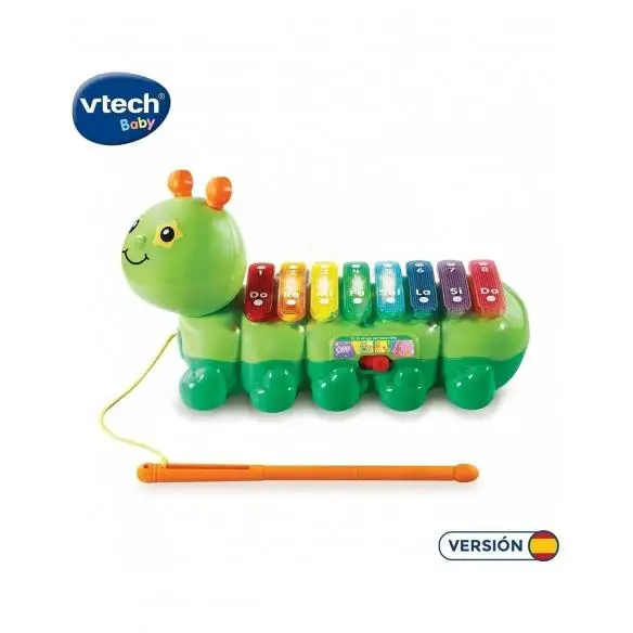 VTech- FA Caterpillar percussionist, child drag xylophone, teaches music and instruments (3480-174922)