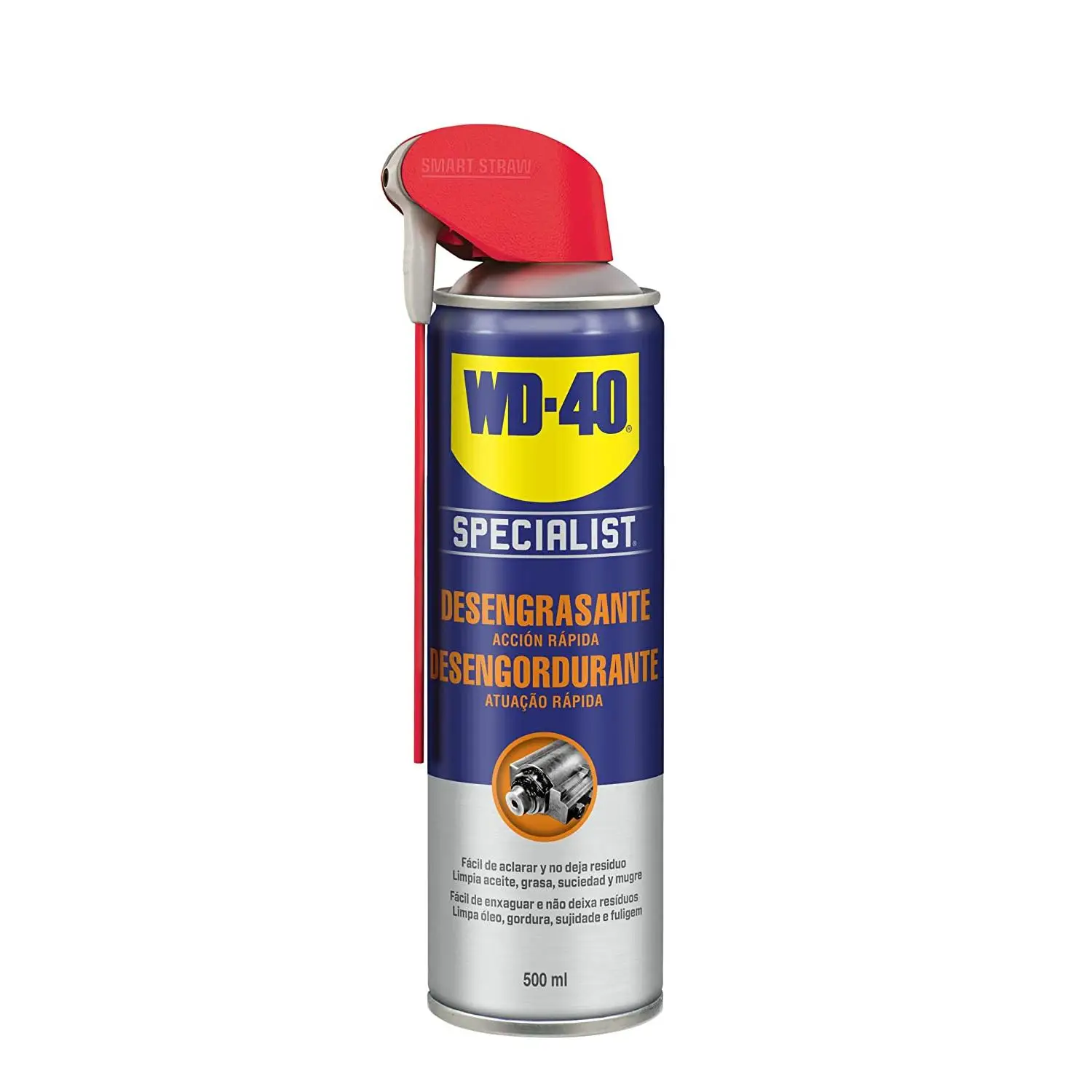 WD-40 Specialist - Desengrasante - Spray 500ml - WD 40 specialist desengrasante - WD40 desengrasante acción rápida. wd40 Limpia aceite, grasa y mugre. Certificado nsf k1. No deja residuo. Pulverización amplia y precisa