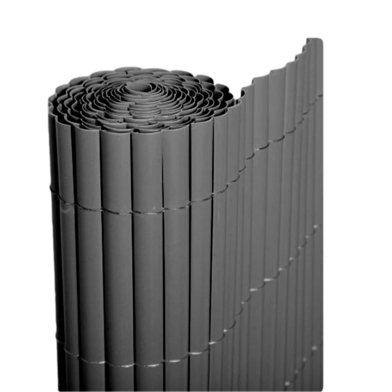 Bonerva | Pvc Reed half face anthracite | Roll 1,5x3 meters