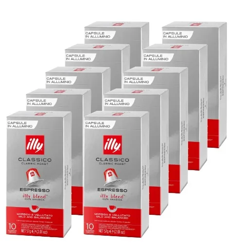 Cápsulas compatibles pack 10 unds. Illy nespresso Classico