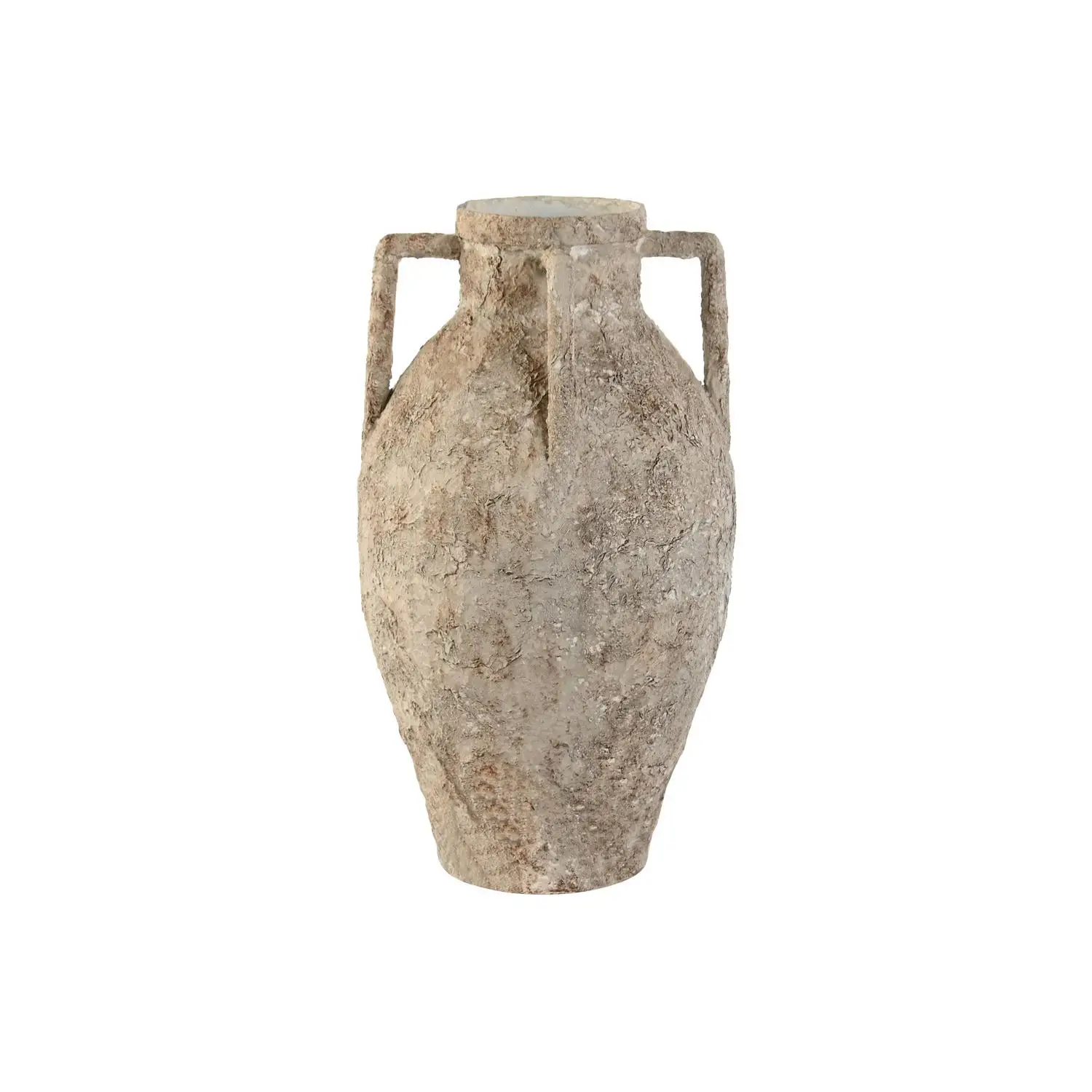 JARRON METAL 21X21X37,5 JARRON ENVEJECIDO BLANCO JR209184 - EL MEJOR COMPLEMENTO PARA TU HOGAR FIJALO