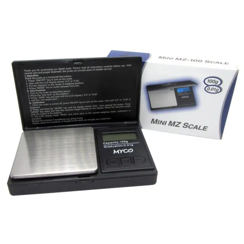 BASCULA DE PRECISION balance  BÁSCULA LIGERA DE BOLSILLO  MYCO 0.01-100GR gran calidad