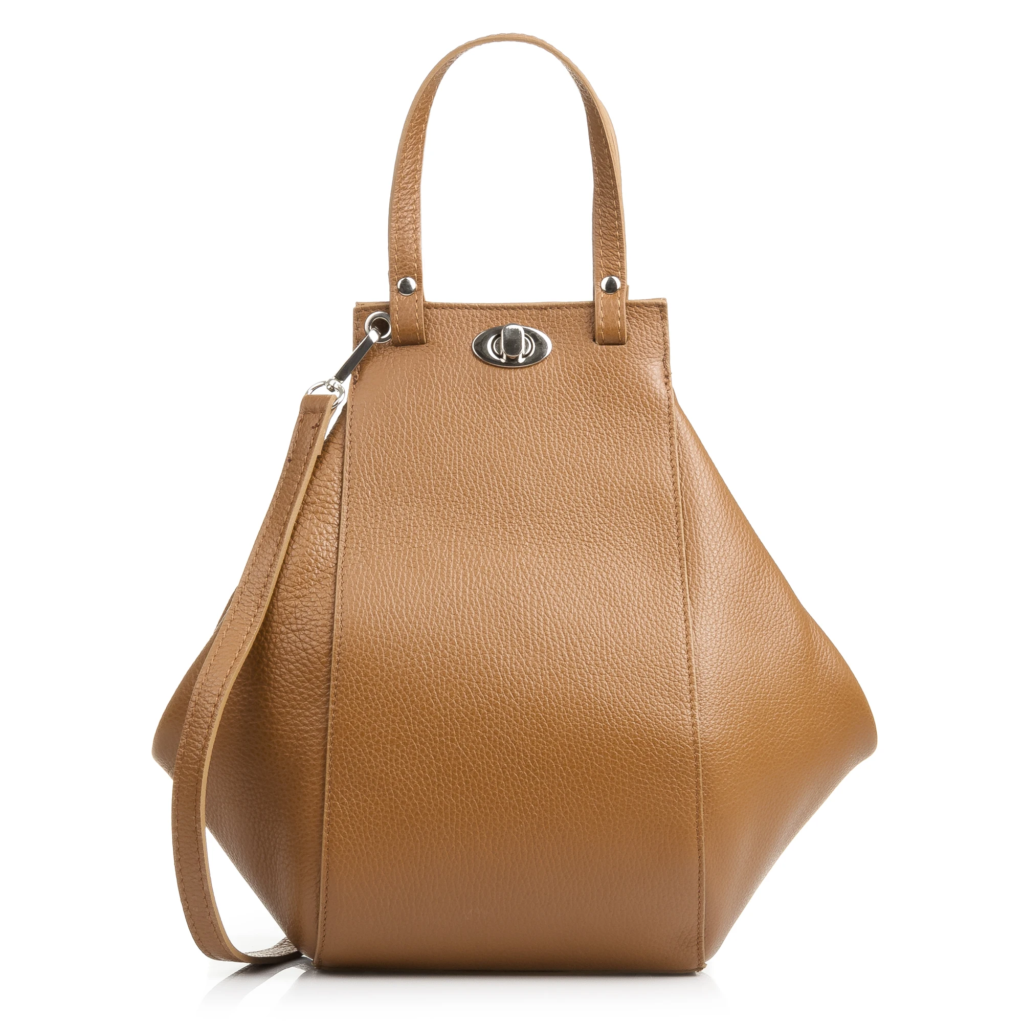 FIRENZE ARTEGIANI Giusta shoulder bag woman. Real dollar leather. Manufactured in Italy 32x14x31 Cm.