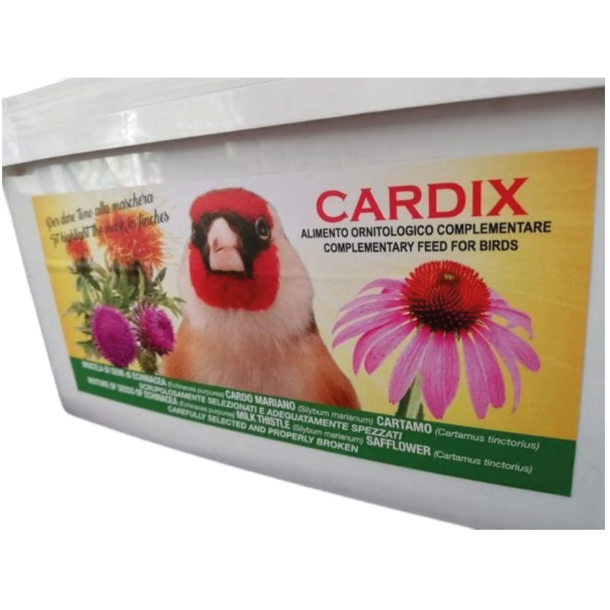 CARDIX – Mezcla Premium de Semillas Naturales (Equinácea, Cardo Mariano y Cártamo) para Aves – Apoyo Nutricional y Vitalidad – 2 kg
