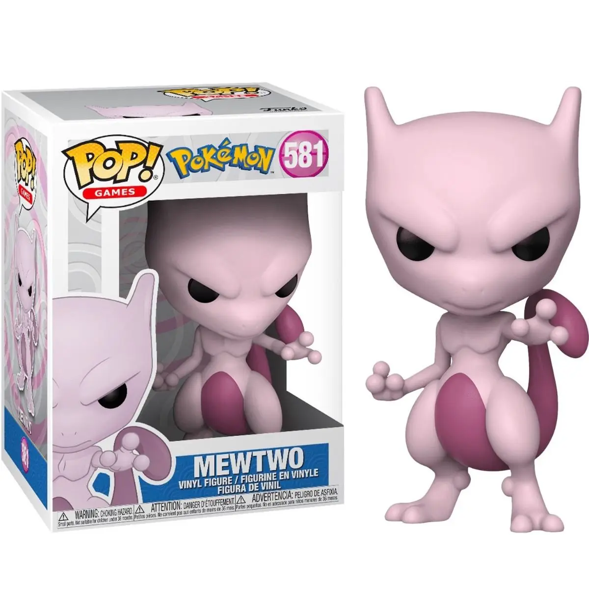 FUNKO POP! POKEMON - MEWTWO, 63254, Nº581, TIENDA CON LICENCIA OFICIAL