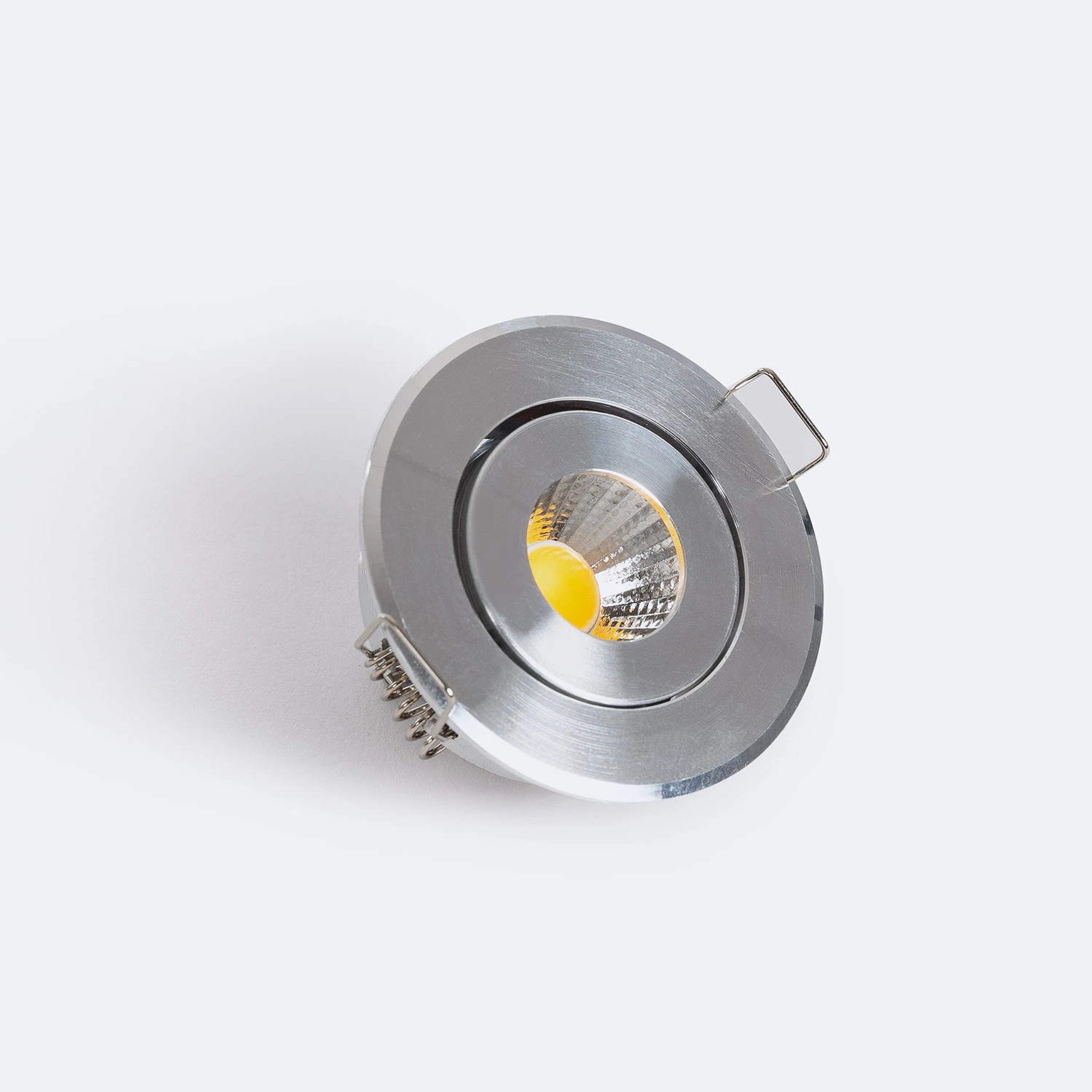 Ledkia Foco Downlight LED 1W Circular COB CRI90 Corte Ø 45 mm Silver 4000K Blanco Neutro