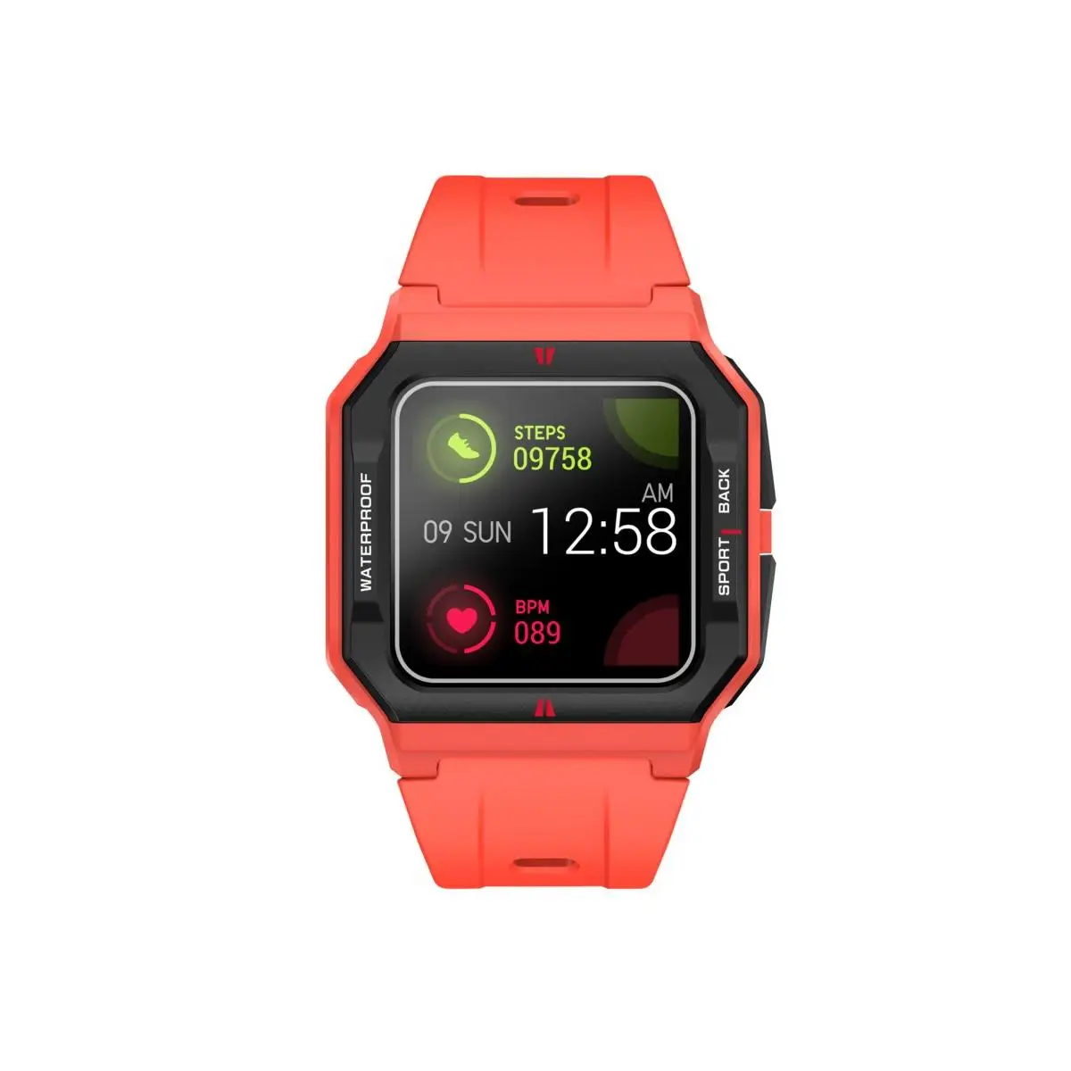 Smarts By Radiant Reloj Inteligente para niños Smartwatch Los Angeles Sili Rojo 41,00 Mm Pulsera De Silicona Rojo Con Cierre De Hebilla Normal Control De Ritmo Cardiaco, Sueño Y Modos Deportivos