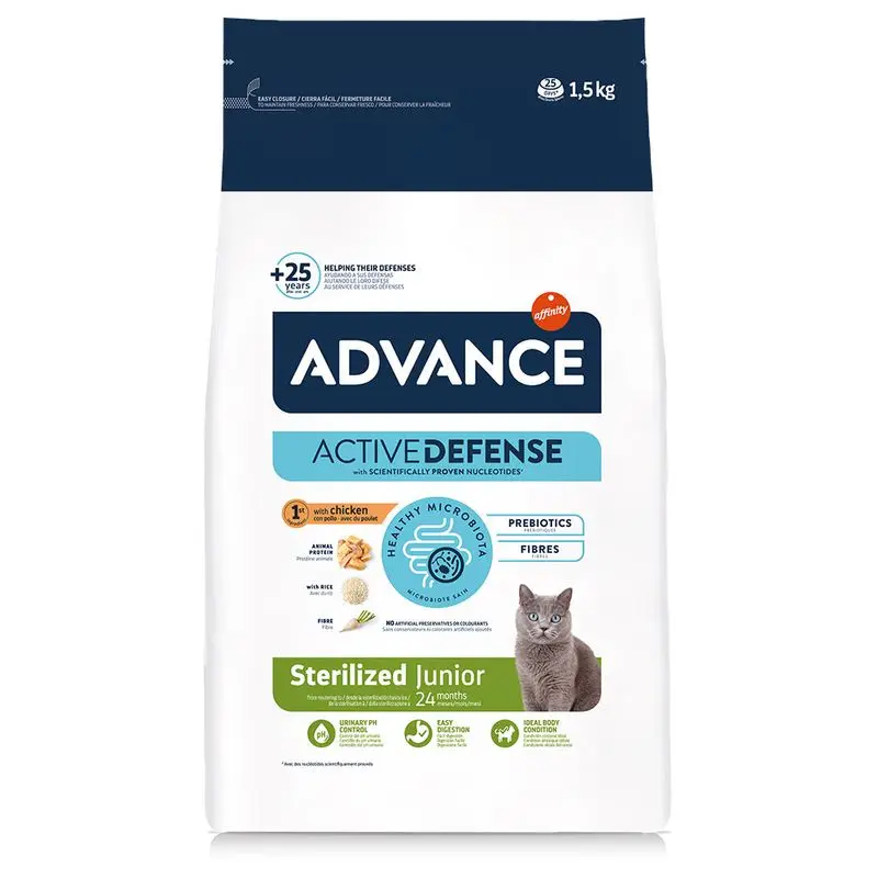 Advance Sterilized Junior con Pollo Pienso para Gatitos 1.5kg