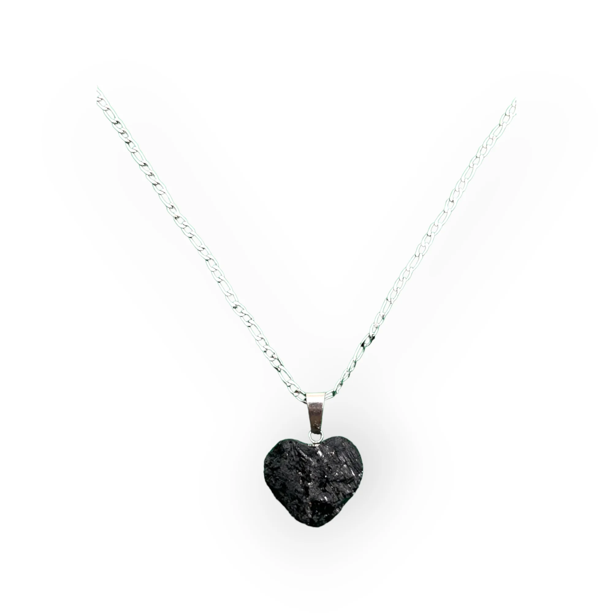 Black Tourmaline Heart Pendant