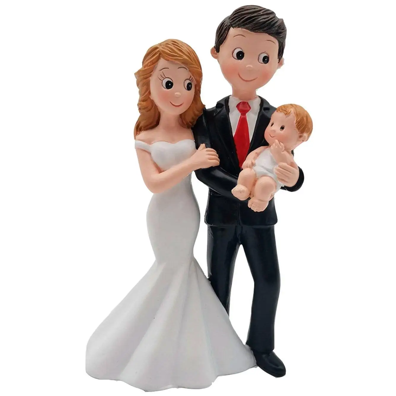 FIGURA PASTEL CON BEBÉ Figuras Pastel Bodas Bebés