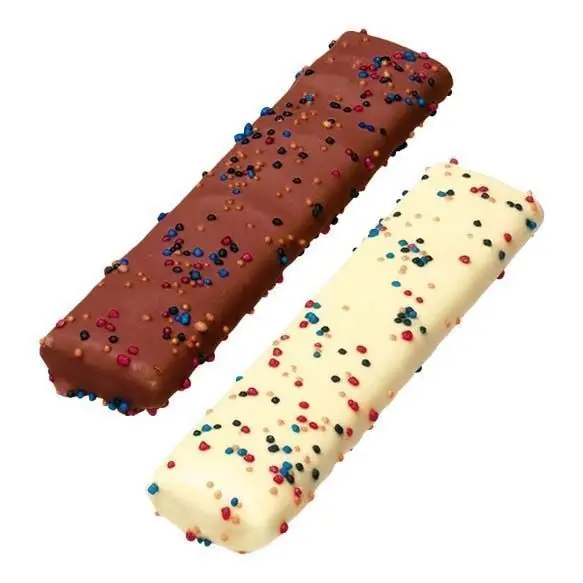 Maxi choco cruds 75 units vidal - chocolate and vanilla coated cloud sticks - 75 units
