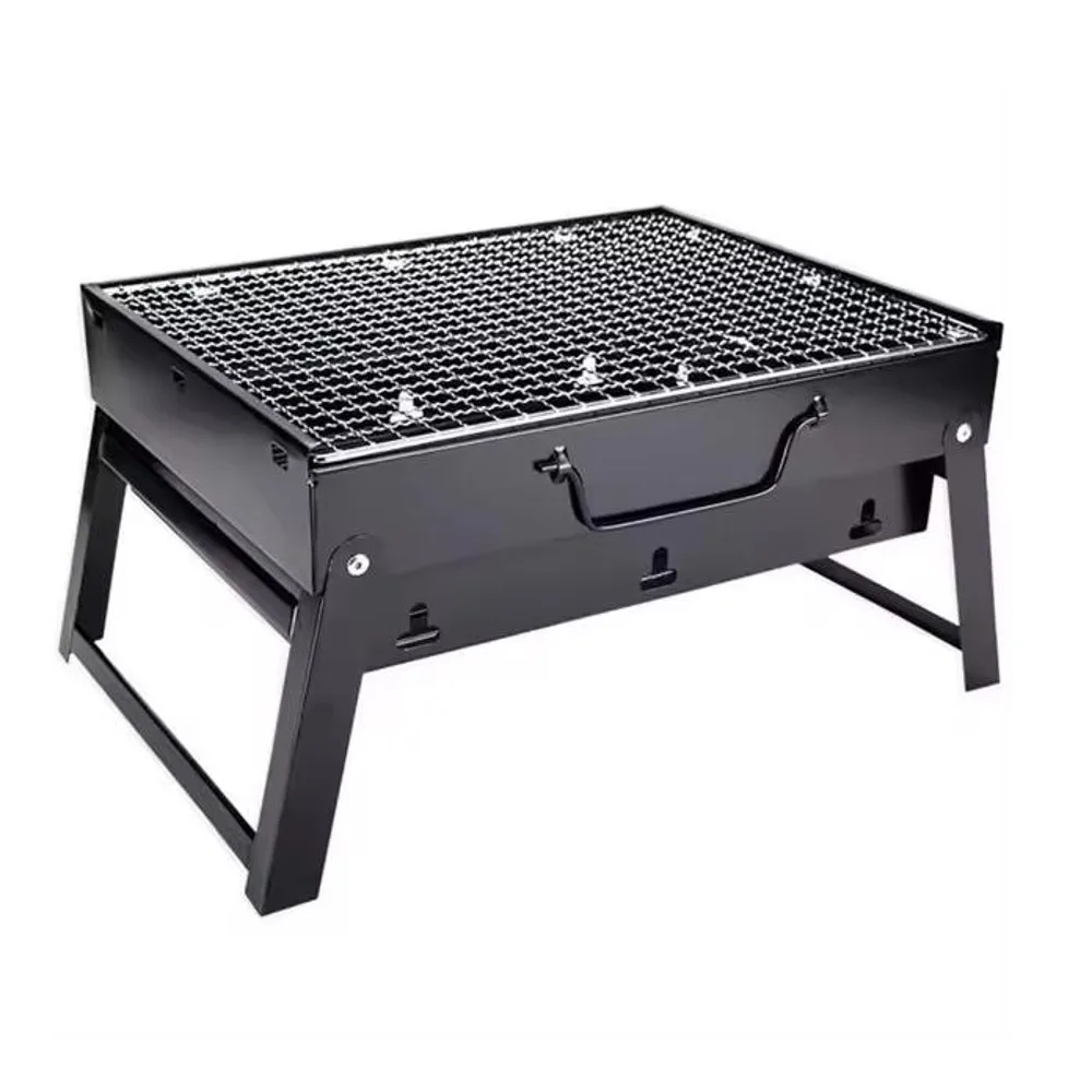 Maxia Market - Barbacoa de carbón portátil, Barbacoa Para Mesa, parrilla plegable para jardín, Picnics, fiesta, cocina al aire libre, Camping