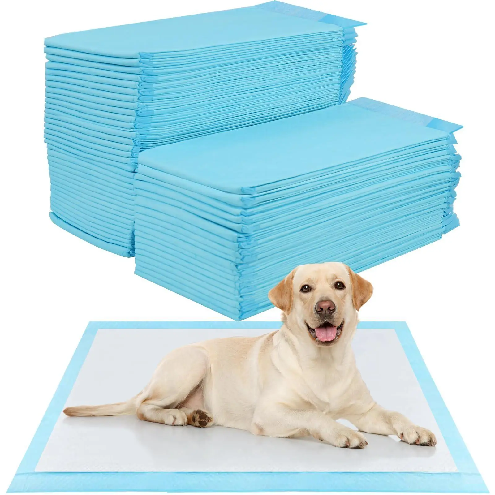 40/100 Pcs Empapadores Perros, Almohadillas Absorbentes, Almohadillas de adiestramiento de Perros y Cachorros, Superficie de Secado Rápido DECODEKO