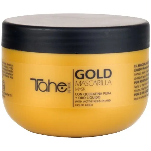 Tahe Mascarilla Regeneradora Keratin Gold con Queratina y Oro Líquido para Cabello Seco