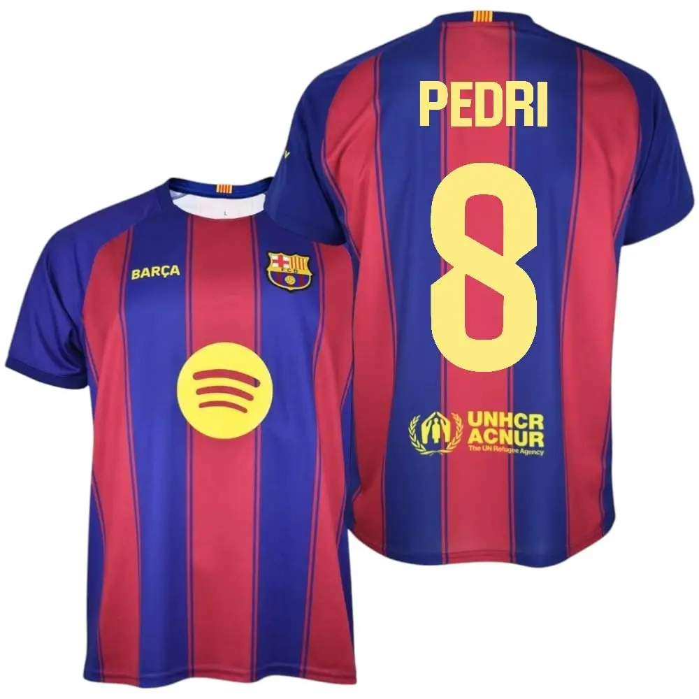 Camiseta Pedri Nº 8- 25/26 | 1ª Equipación Adulto | Réplica Oficial