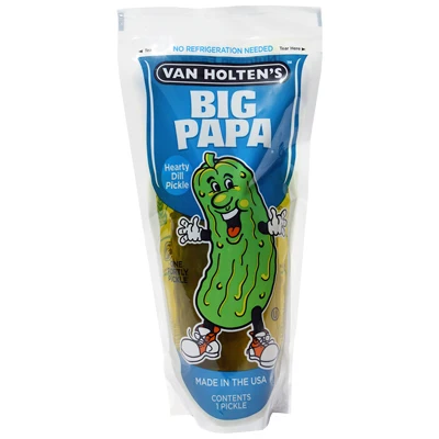 Van Holtens Big Papa Pickle - Hearty Dill Pickel - Pepinillo Gigante