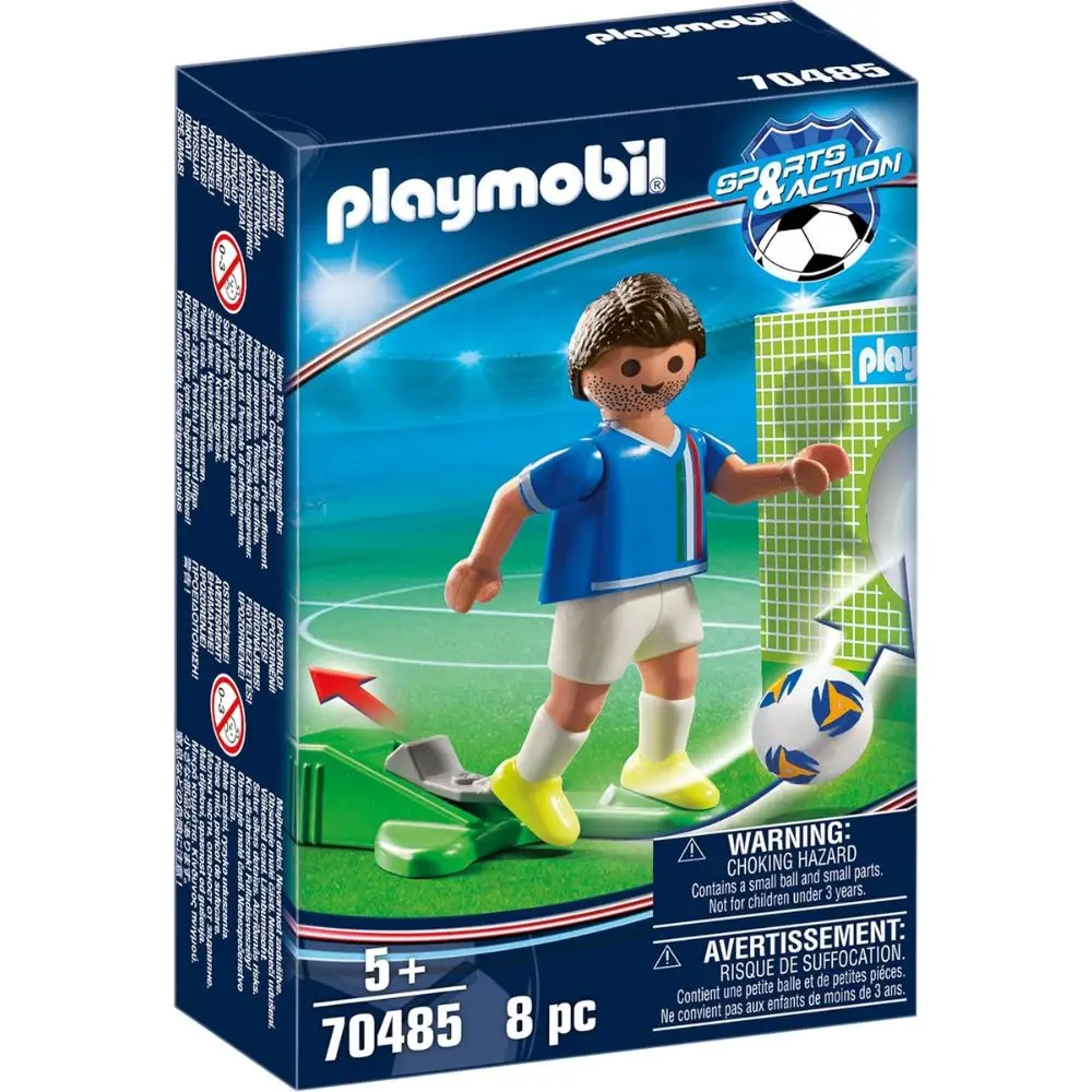 Figura futbolista Italia Playmobil (70485) jugador de fútbol italiano