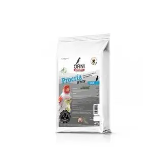 Legazin Pasta de Cría Procría Seca Blanca 4 Kg - Alimento para Pájaros con Extractos Naturales y Aminoácidos Esenciales