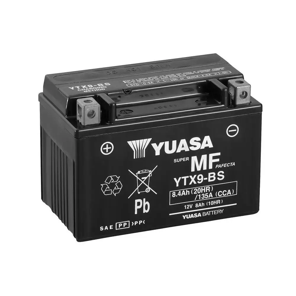 Batería Yuasa YTX9-BS - 12V 8Ah SAE 80A MF VRLA