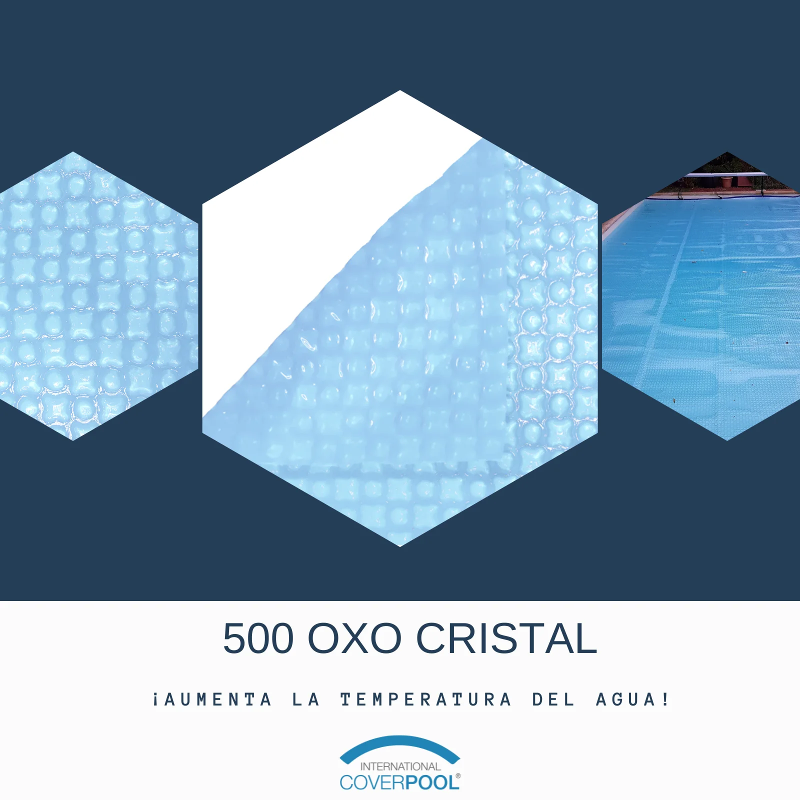 INTERNATIONAL COVER POOL - Cubierta Térmica para Piscinas Sin Refuerzo OXO 500 micras OXO CRISTAL