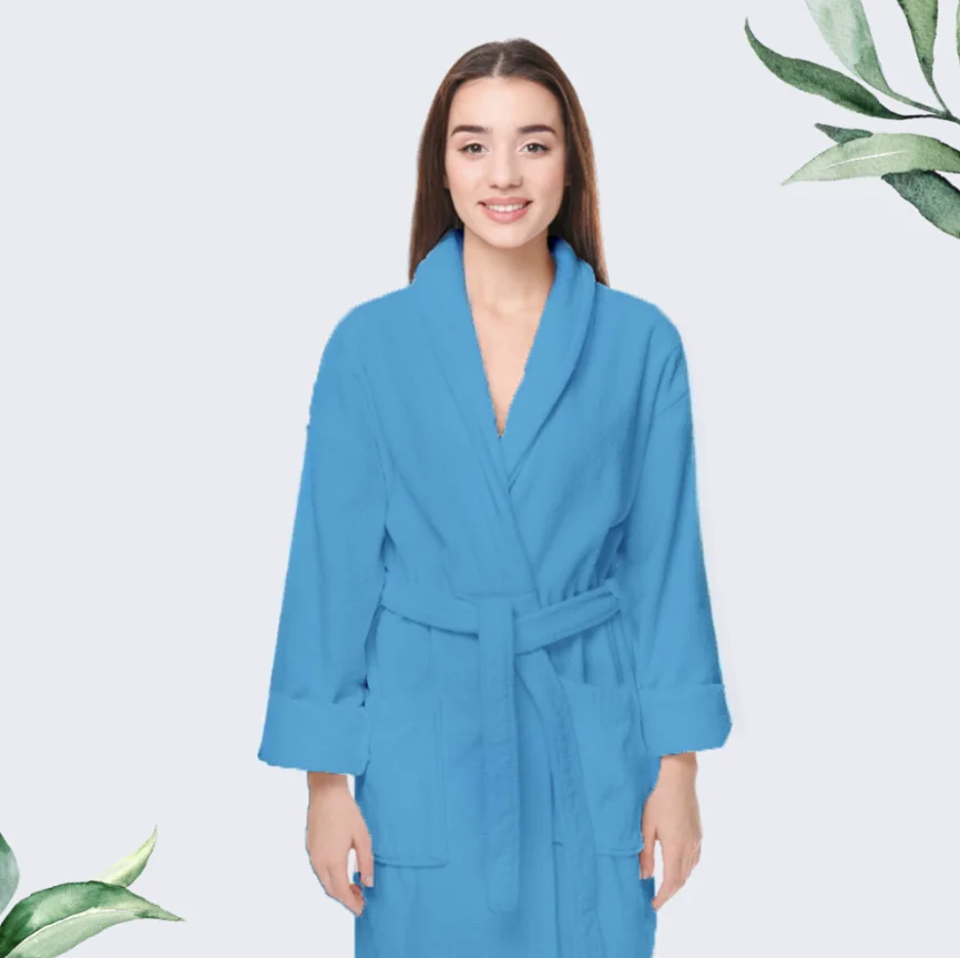 KYTZIAS-cotton curl bathrobe. 400gr Unisex bathrobe Colored bathrobes. Unisex bathrobe. Quick drying. Cotton curl bathrobe. Bathrobe size M, L, XL, XXL. Hotel bathrobe. Color bathrobe with Belt and pockets.