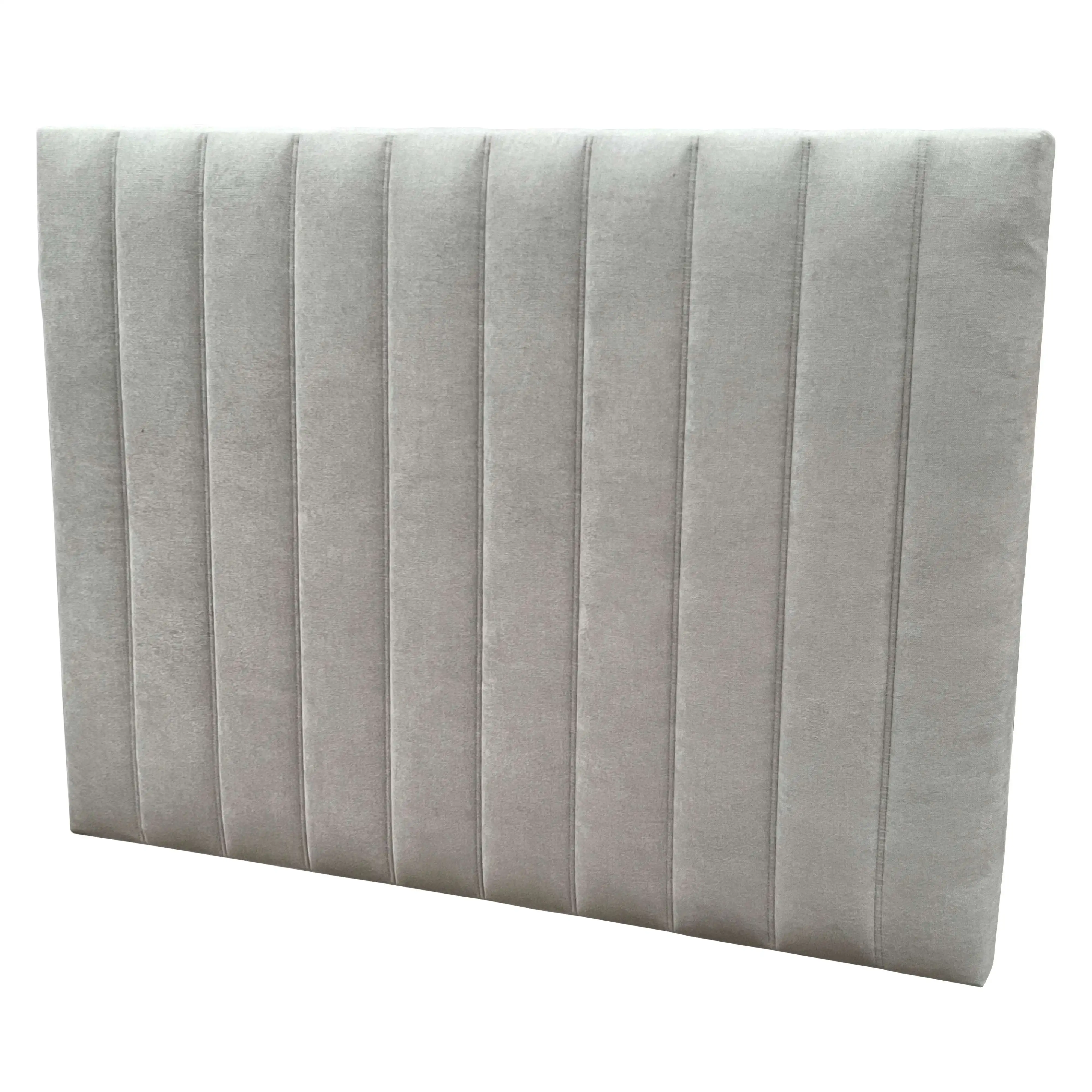 Miroytengo Cabecero Bursa para Dormitorio Matrimonio Tapizado Marco DM Color Gris Claro 165cm