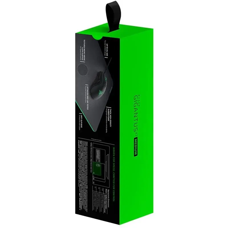 Razer Gigantus V2 Medium Gaming Mouse Pad with Anti-Slip Cloth Surface for Enhanced Control and Comfort, Perfect for Gaming and Office Use.