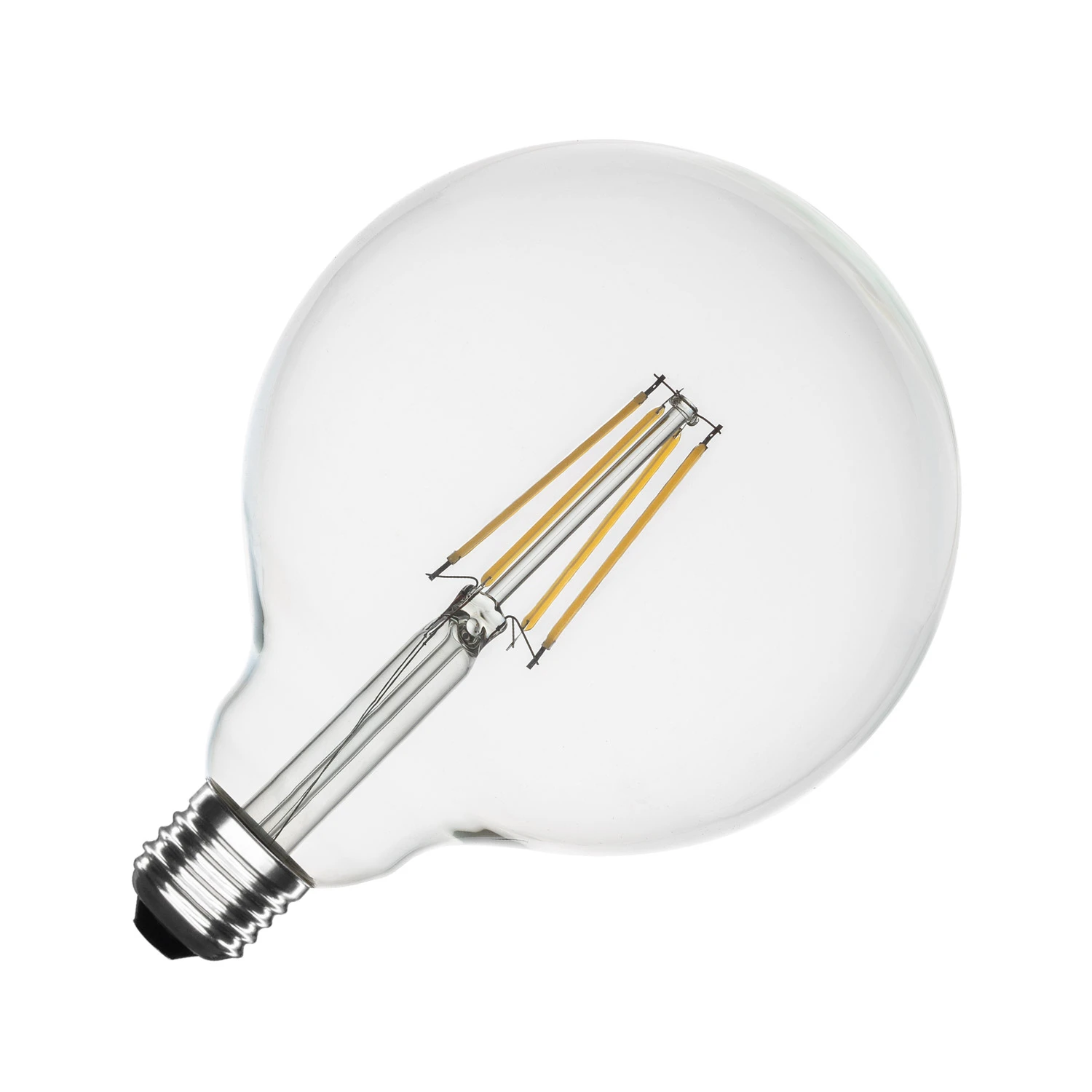 Ledkia Bombilla Filamento LED E27 8W 1055 lm Regulable G125  No Flicker 2700K Blanco Cálido