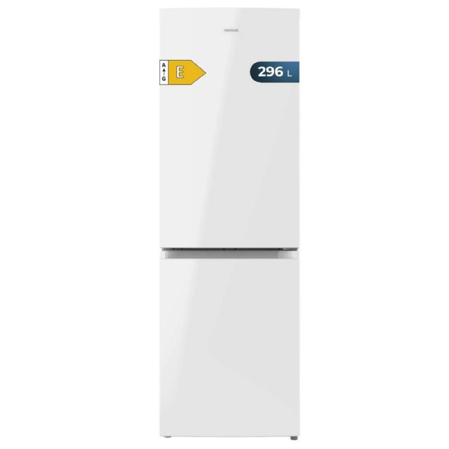 Cecotec Frigorífico Combi 2 Puertas Bolero CoolMarket Combi 296 DF White E, Blanco, 296 L, 60 cm de ancho, Funciones FastCooling