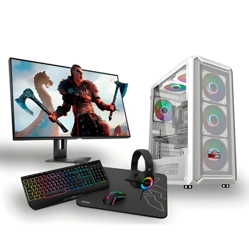 PC GAMING full PC RACING PACK AMD RYZEN 7 5700G - 16GB DDR4 - 480GB SSD M.2 - GRAFICA RADEON VEGA 8 - WIFI - WINDOWS 11 - MONITOR 24 "FULLHD-COMBO GAMING - PC gamer, desktop computer
