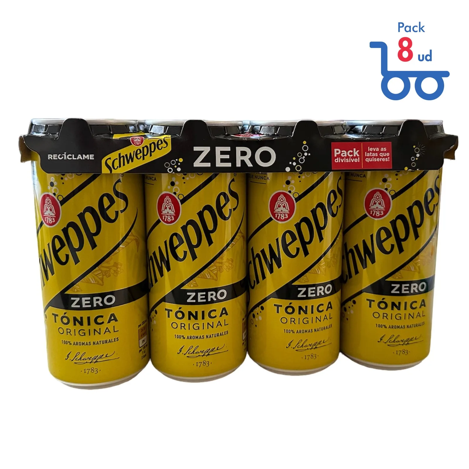 Schweppes tonic Zero can 33 cl [Pack 8 ud]