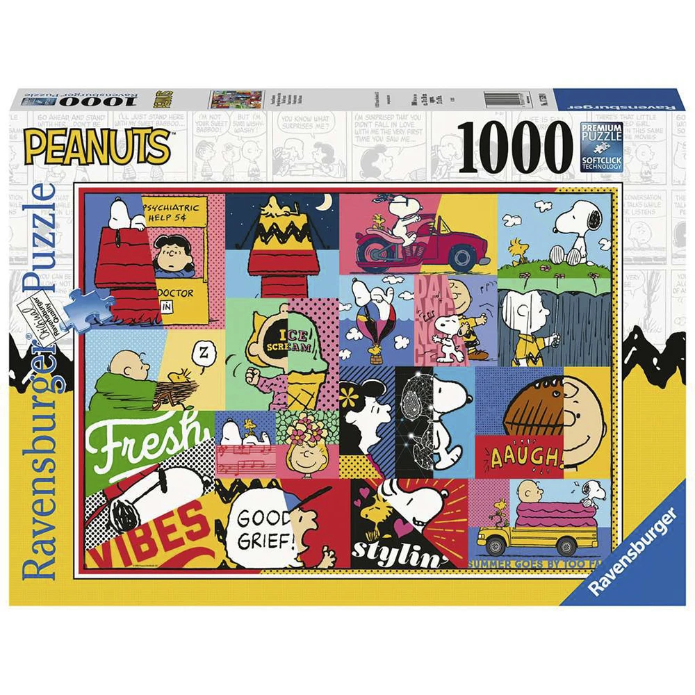 PUZZLE VIDA DE SNOOPY 1000 PIEZAS, RAVENSBURGER, 17539, TIENDA CON LICENCIA OFICIAL