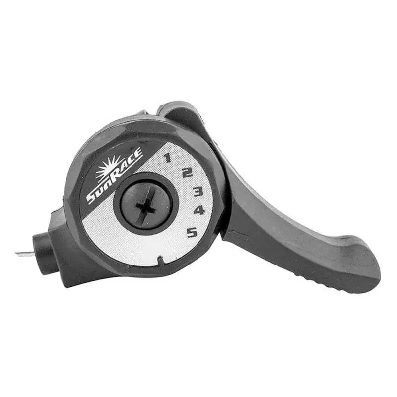 SUNRACE | Pulsador De Cambio M20 5v - Mando de cambio SunRace M20 Index 5V derecho (trasero).  Ajustador de cable 5 velocidades Peso: 64,5 g Cable pulido y galvanizado