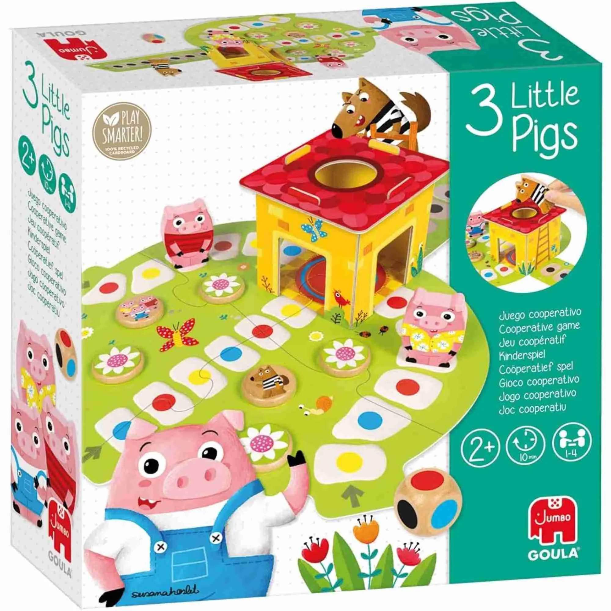 Goula Los 3 Cerditos Juego De Mesa Cooperativo - Imagen 4