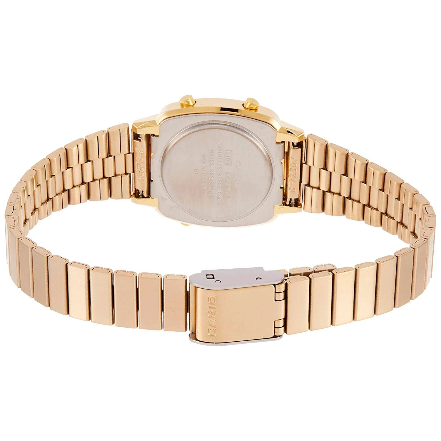 Casio la670wega-9ef digital watch with calendar for women gold color.