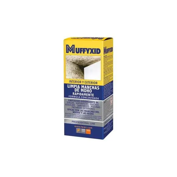 Spray Limpiador de Moho Faren para Interior y Exterior, 500ml Fórmula Concentrada y de Rápida Acción, Limpia Moho, Musgo y Algas
