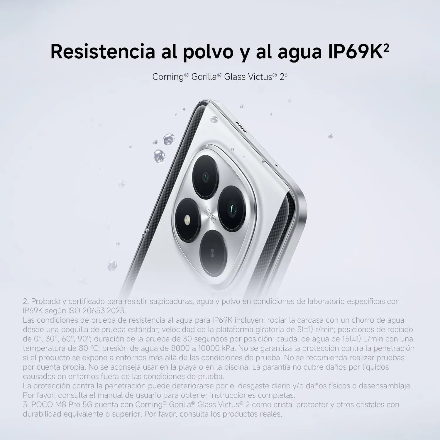 Móvil Xiaomi POCO M8 Pro 8GB+256GB Snapdragon 7s Gen 4 Pantalla AMOLED 6.83″, 120Hz, 50MP OIS, 6500mAh, NFC, IP66, (Cargador no incluido) 8